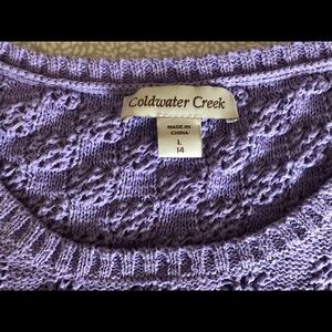 Cold water Creek 3/4 sleeve sweater